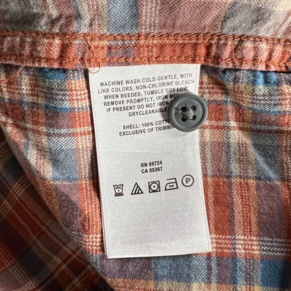 Columbia Shirt Mens Size S Brown Vapor Ridge III Hiking Fishing Brushed‎ Cotton - Picture 10 of 12